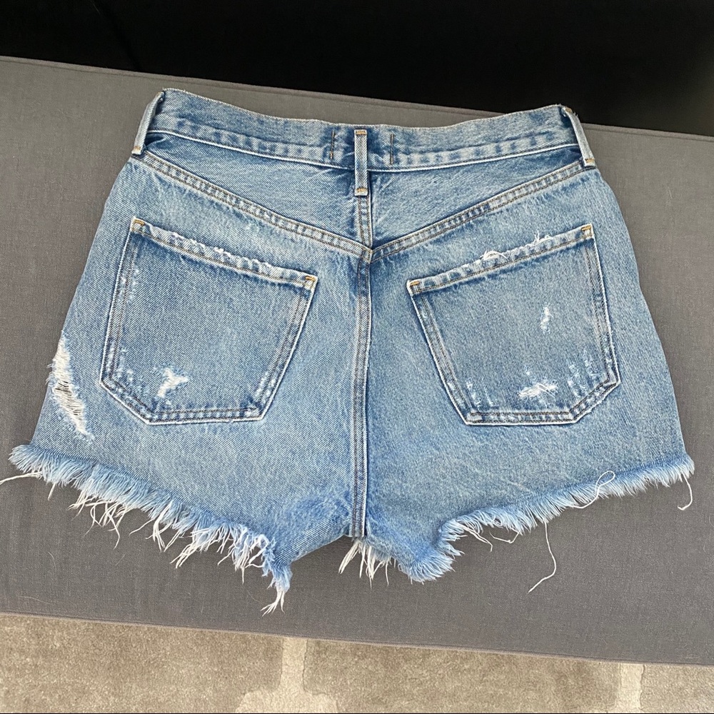 AGOLDE JADEN HIGH-RISE CUTOFF SHORTS 27 SWAPMEET - Picture 4 of 8